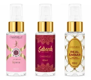 Kit Body Splash Árabe Charmelle 60ml 5 Fragrâncias - Imagem 1