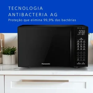 Microondas Panasonic Dupla Refeição 34L Black Glass - NN-ST66NBRU - Imagem 7