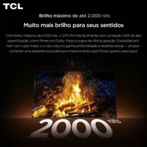 Smart TV TCL 85 Polegadas QLED 4K P8L WiFi Bluetooth Google TV HDR10+ 144 Hz VRR 85P8L - Imagem 9