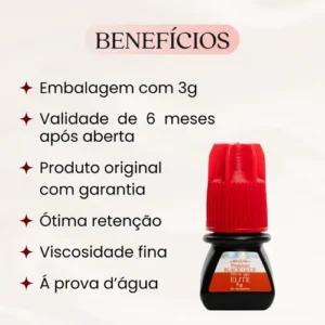 Cola Alongamento Cilio Fio Fio Elite Hs-10 3ml Premium 3 Seg - Imagem 6