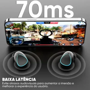 Fone De Ouvido Esportivo Sem Fio Tws Com Carregador Portátil - Imagem 7
