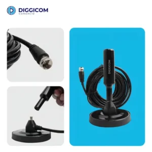 Antena Digital Sinal 4k Hd Smart Tv Interna Externa Para Tv Samsung LG Led Lcd 3d Hdtv Uhf Amplificador Cabo Longo De 5 Metros Com Base Magnética Diggicom - Imagem 7