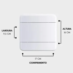 Quadro de Distribuição 4 disjuntor DIN elétrica sobrepor Forceline Branco - Imagem 7