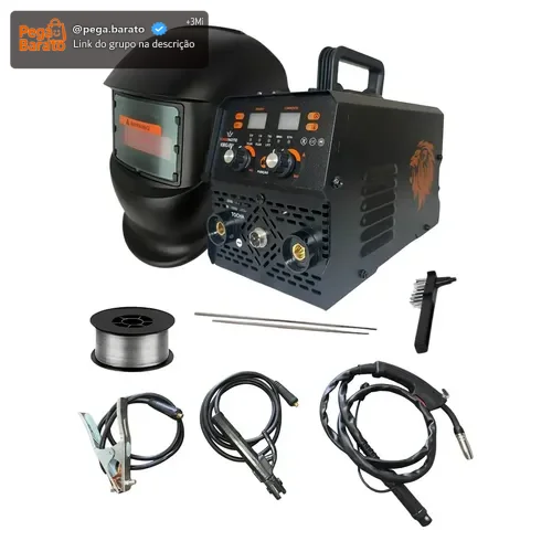 Máquina Solda Mig Sem Gás Flex Tig Lift Mma Bivolt Inversora Sinergico Com Arame Frequência 50 Hz/60 Hz 110/220v