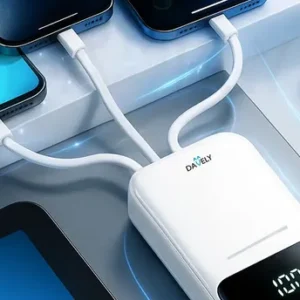 Power Bank 20.000mAh 22.5W Carga Rápida Com Display Digital Carregador Portátil Carga Rápida Premium Compatível Com Todos Os Celulares Iphone Android IOS apple xiaomi LG Samsung Motorola -Marca Davely - Imagem 4