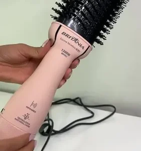 Escova Secadora alisadora e modeladora Britânia BEC07R 4 Em 1 1300W Rosa - Imagem 2