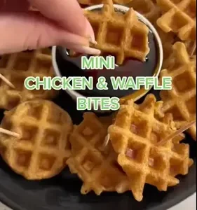 Mini Máquina De Fazer Waffle Panqueca Portátil Elétrica 110v - Imagem 13