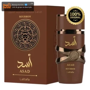 Perfume Árabe Asad Bourbon Lattafa 100ml Masculino - Imagem 1