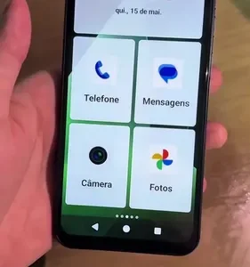 Smartphone SeniorEasy para Idosos 128gb 4gb RAM Tela Grande - Imagem 2