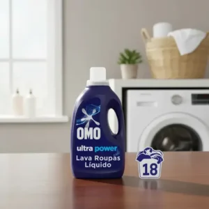 Omo Lava Roupas Líquido com tecnologia de remoção de manchas Ultra Power 1,8 L - Imagem 8