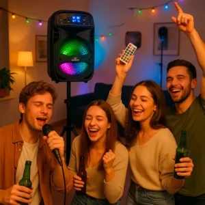 Caixa de Som Bluetooth Grasep D-BH6101 2.1 Canais Preto Com Rádio e LED - Imagem 6