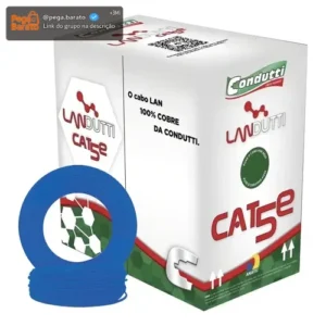 Cabo Rede Azul 305m Landutti Upt Cat5e 100% Cobre Condutti - Imagem 1