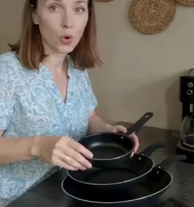 Conjunto De Frigideira 3 Pçs Antiaderente Techflon Nacional Cor Preto - Imagem 2