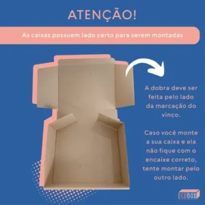Kit 30 Caixas de Papelão Montável Sedex 20x16x7cm Kraft Resistente - Imagem 6