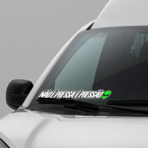 Adesivo Não É Pressa É Pressão Carro Caminhão Caminhonete - Imagem 4
