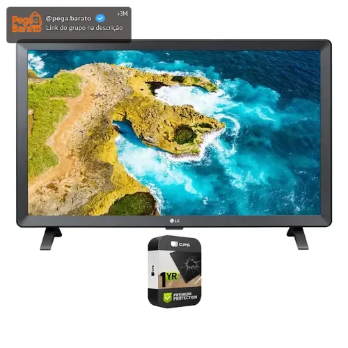 Smart Tv LG 24lq520s-pu Led Hd Webos De 24 Polegadas Com Gar