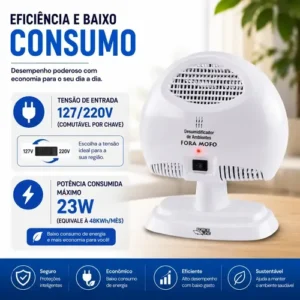 Desumidificador De Ar Ambiente Tira Mofo Eletrico Force Line - Imagem 9