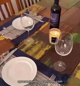 Jogo 6 Taças Vinho Tinto 450ml Cristal Titanium Gastro - Imagem 2