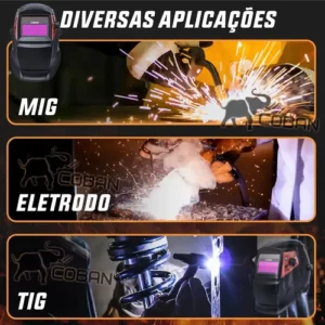 Máscara De Solda Automática Eletrodo True Cor Com Bateria - Imagem 7