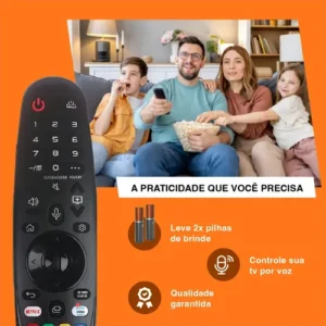 Controle Remoto Para Smart Tv LG An-mr19ba Thinq Ai Magic An-mr21ga 4k Audiogeek Comando De Voz E Mouse Com Controle Por Movimento Oled Qled Enveloz Com Pilhas - Imagem 8