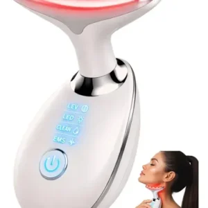 Massageador Facial e Pescoço com LED, Vibração e Fototerapia para Rejuvenescer - Imagem 12