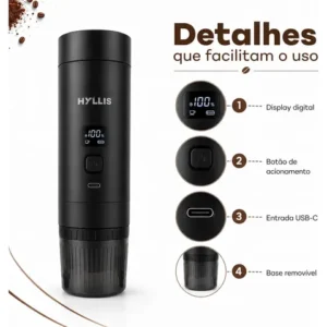 Cafeteira Expresso Portátil 3x1 Elétrica Recarregável Usb - Imagem 6