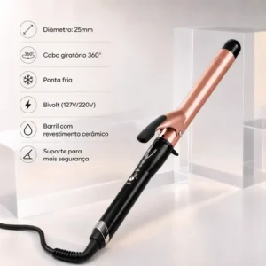 Modelador De Cachos Médios Definidos Babyliss 25mm Cerâmica - Imagem 3