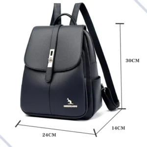 Bolsa Feminina Mochila De Ombro Tiracolo De Couro Ecológico - Imagem 7