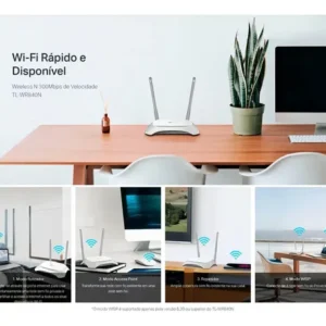 Roteador Wi-fi Tp-Link TL- Wr840 N Wireless 300Mbps - Imagem 6