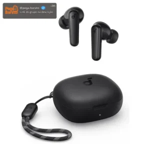 Fone De Ouvido Soundcore by Anker P20i Graves Poderosos e Impactantes Bluetooth 5.3 30H de Reprodução Resistência à Água 2 Mics IA para Chamadas Claras Personalização de Som via App Cor Preto - Imagem 1
