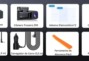 Câmera Veicular Olafvi S90 2 Channel 2.5k+1080p Com 32gb Sd Com Wifi 5g Com G-sensor App Visão Noturna Monitor De Estacionamento 24 Horas - Imagem 7