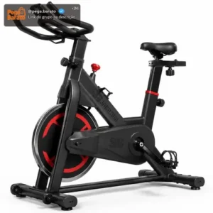 Bicicleta Ergométrica Spinning Sagatini para Academia em Casa Bike Indoor Estrutura de Aço Reforçada Roda de Inércia Monitor Digital e Ajustes de Treino - Imagem 1