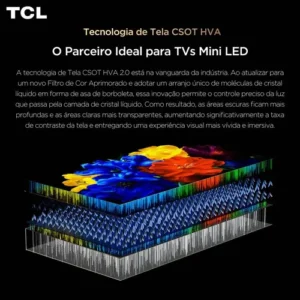 Smart TV TCL 85 Polegadas QLED 4K P8L WiFi Bluetooth Google TV HDR10+ 144 Hz VRR 85P8L - Imagem 8