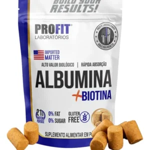 Suplemento Em Pó Profit Labs Albúmina Sabor Paçoca Em Refil De 1000g - Imagem 9