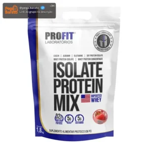 Whey Isolate Protein Mix Refil 1,8kg - Profit Labs Sabor Morango - Imagem 1