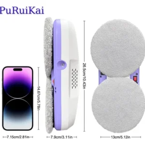Robô Inteligente Limpa Vidro Puruikai Bivolt | Frete Grátis - Imagem 9