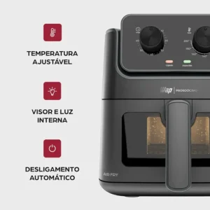 Wap Af01 Airfryer 4,5l Visor Com Luz Interna Antiaderente 127V - Imagem 4