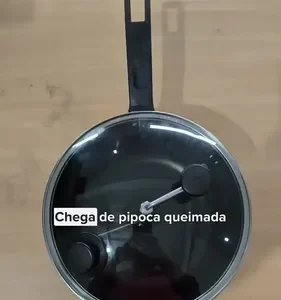 Panela de Pipoca Profissional RL 4L Antiaderente Tampa de Vidro Preto - Imagem 11