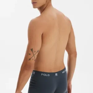Kit 10 Cuecas Boxer Elástico Com Logo Polo Wear Sortido - Imagem 4