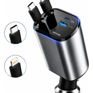Carregador Veicular 120w Compatível Com Iphone 8 X Xr 11 12 - Imagem 5