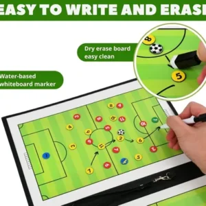 Kit Prancheta Quadro Tática Magnética Para Campo Futebol - Imagem 4