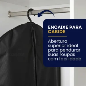 Capa De Terno Impermeavel C Zíper Proteçao Antimofo P Roupas - Imagem 6