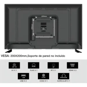 Smart Tv 43 Polegadas Hd Android Hdmi Usb Wi-fi, Tela Full Hd - Com Controle Remoto Padrão - Imagem 6