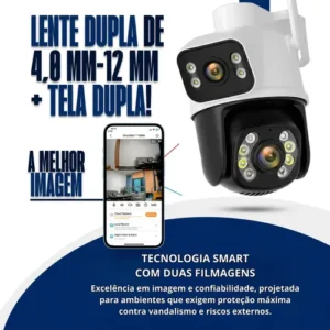 Camera De Seguranca A28b Wi-fi Dupla 3mp Icsee Cor Branco - Imagem 10