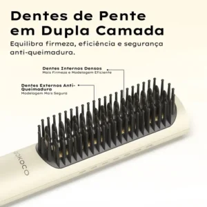 Escova Modeladora De Cabelo Gd049 Gokoco Com Ar Frio - Imagem 9