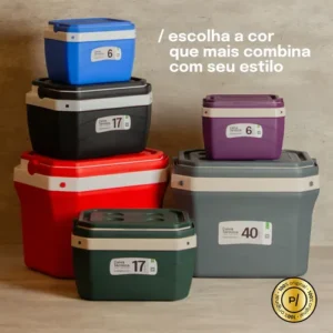 Caixa Térmica 17 Litros Cooler Praia Churrasco Paramount - Imagem 9