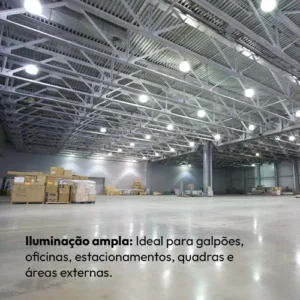 Kit 10 Lampadas Led Bulbo Hp 50w 6500k E27 110v/220v Alut - Imagem 9