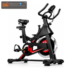 Bicicleta Ergométrica Spinning Roda 20 Kg Semiprofissional Vermelho - Imagem 1