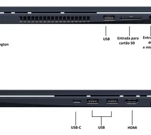 Notebook VAIO FE16 Intel Core i5-1334U - 13ª Gen Linux Debian 12 - 8GB RAM 256GB SSD Tela 16" IPS WUXGA Antirreflexo - Cinza Grafite - VJFE62F11X-B0911H - Imagem 3