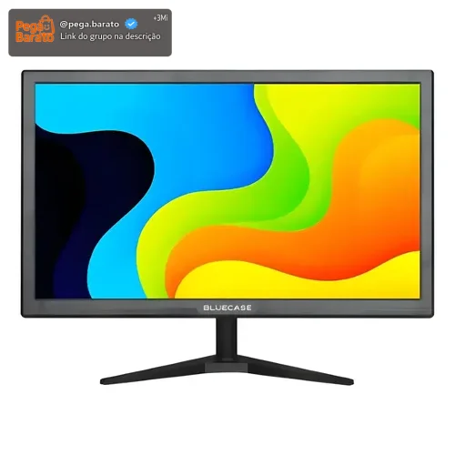 Monitor bluecase 19 office led 75hz 5ms vesa hdmi/vga preto preto